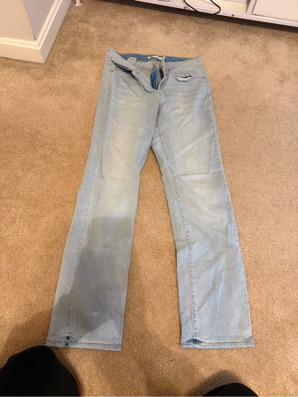 Levi's Light Blue Wide Leg Jeans
